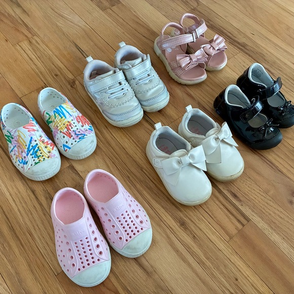 Bundle of 6 Toddler Baby Girl Shoes - Picture 2 of 8